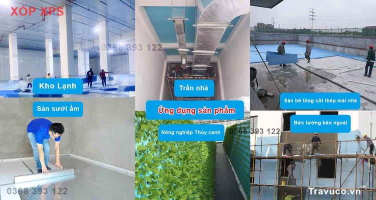 Ứng dụng thực tế xốp cách nhiệt